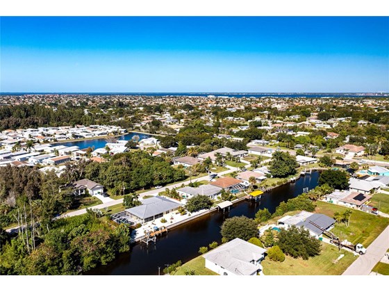LOOKING NORTHWEST TO THE HARBOR - Single Family Home for sale at 3400 Colony Ct, Punta Gorda, FL 33950 - MLS Number is C7451906