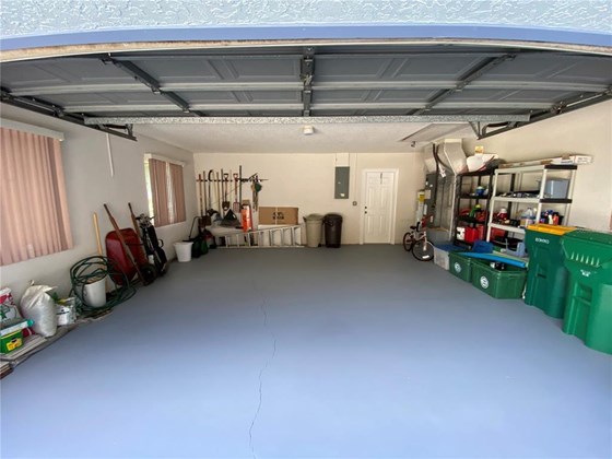 Freshly painted garage floor. - Single Family Home for sale at 18506 Hottelet Cir, Port Charlotte, FL 33948 - MLS Number is C7452138