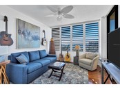 Bedroom #2 with sliding door to the balcony. - Condo for sale at 1255 N Gulfstream Ave #503, Sarasota, FL 34236 - MLS Number is A4519355