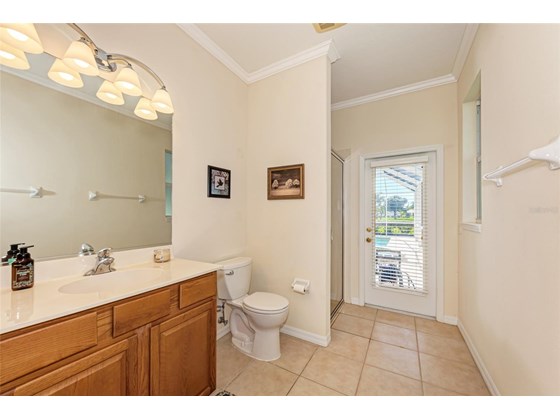 Pool full Bathroom - Single Family Home for sale at 314 Lake Tahoe Ct, Englewood, FL 34223 - MLS Number is N6117592